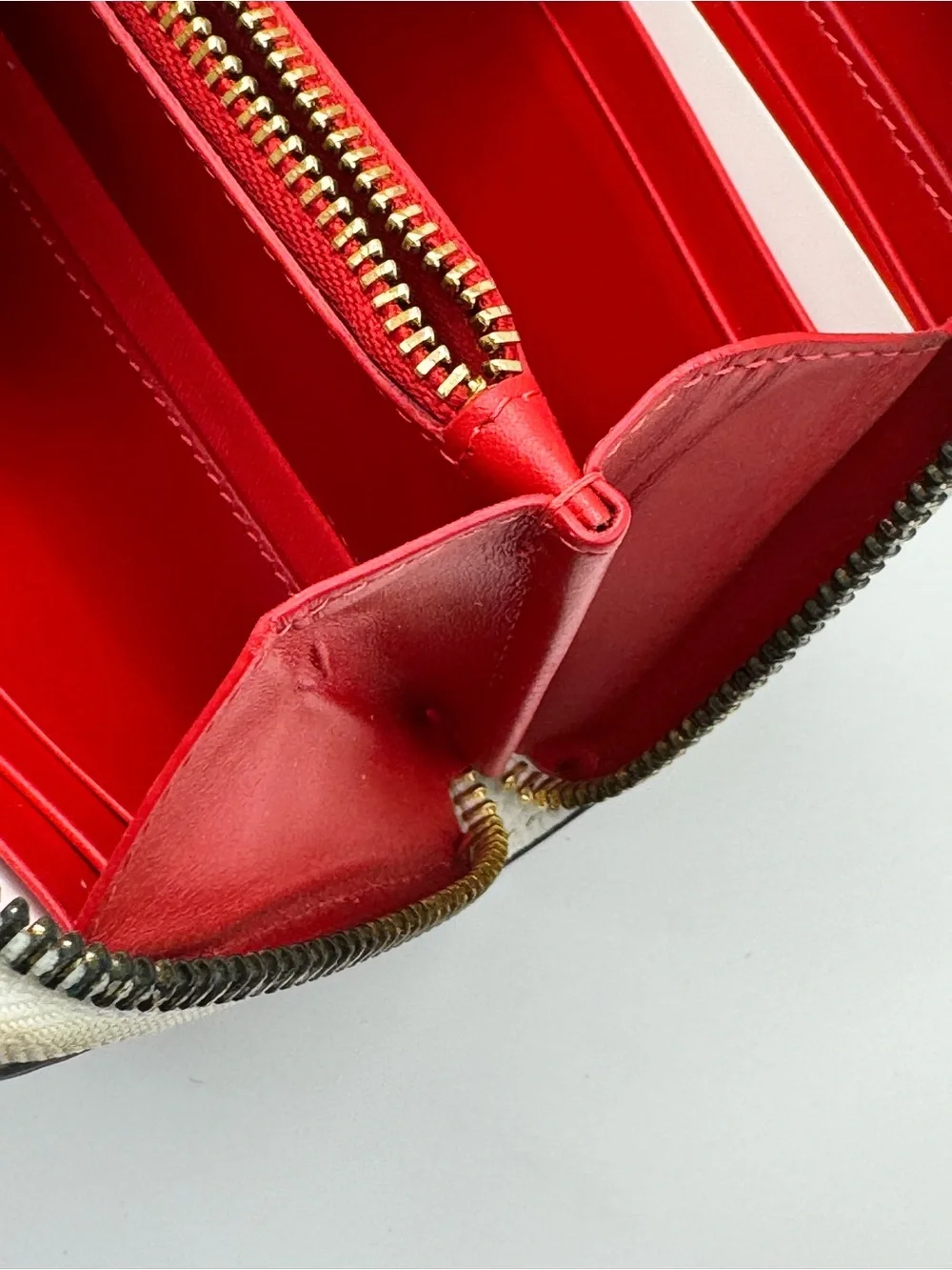 Christian Louboutin Panettone White Leather Multicolor Studded Clutch